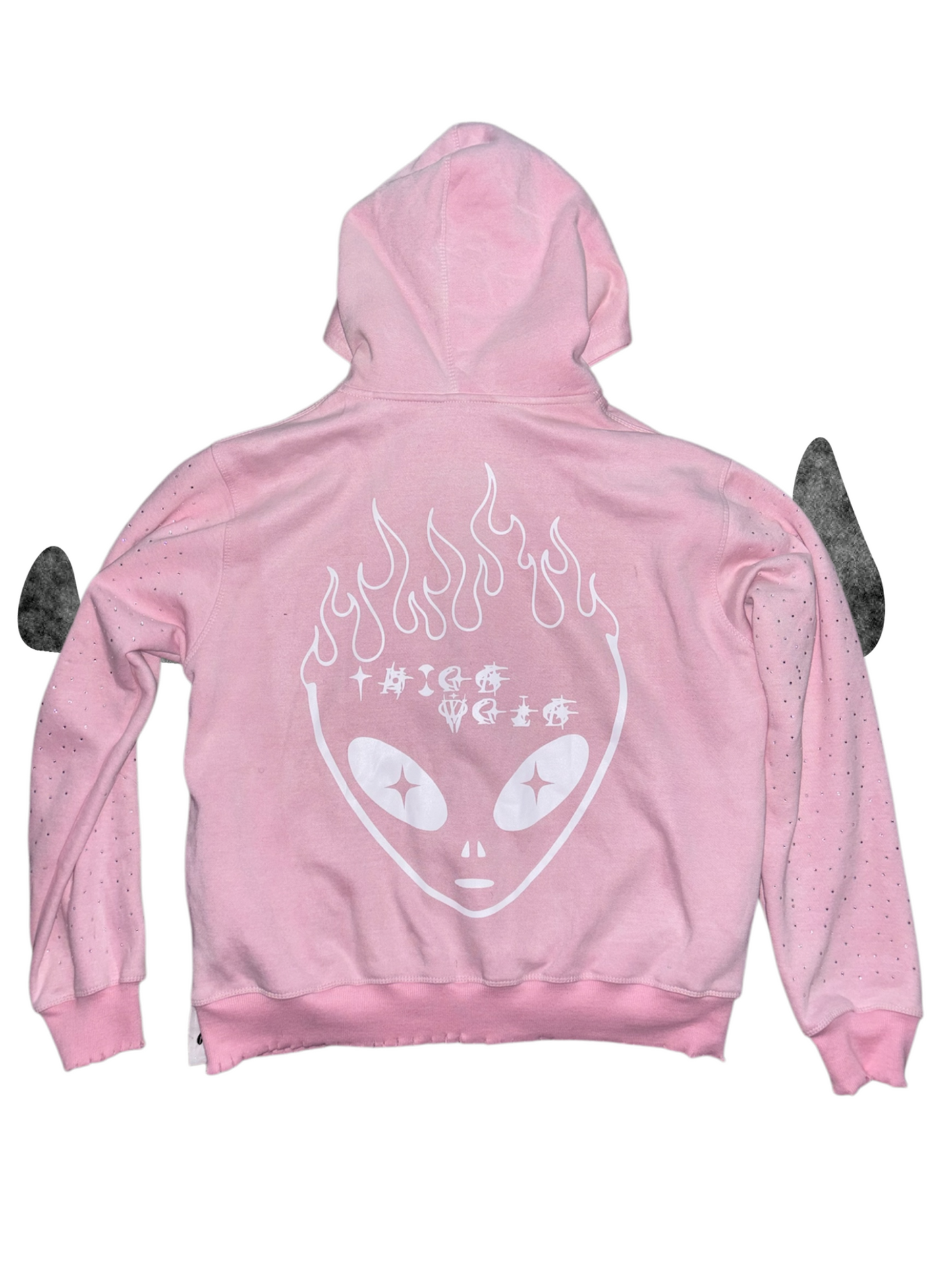 Pink “You’ve Been Marked” zip-up