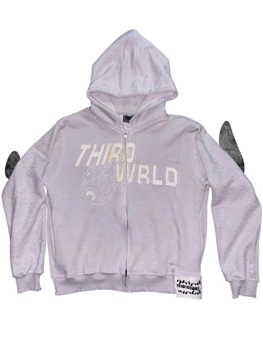 Grey “You’ve Been Marked” zip-up