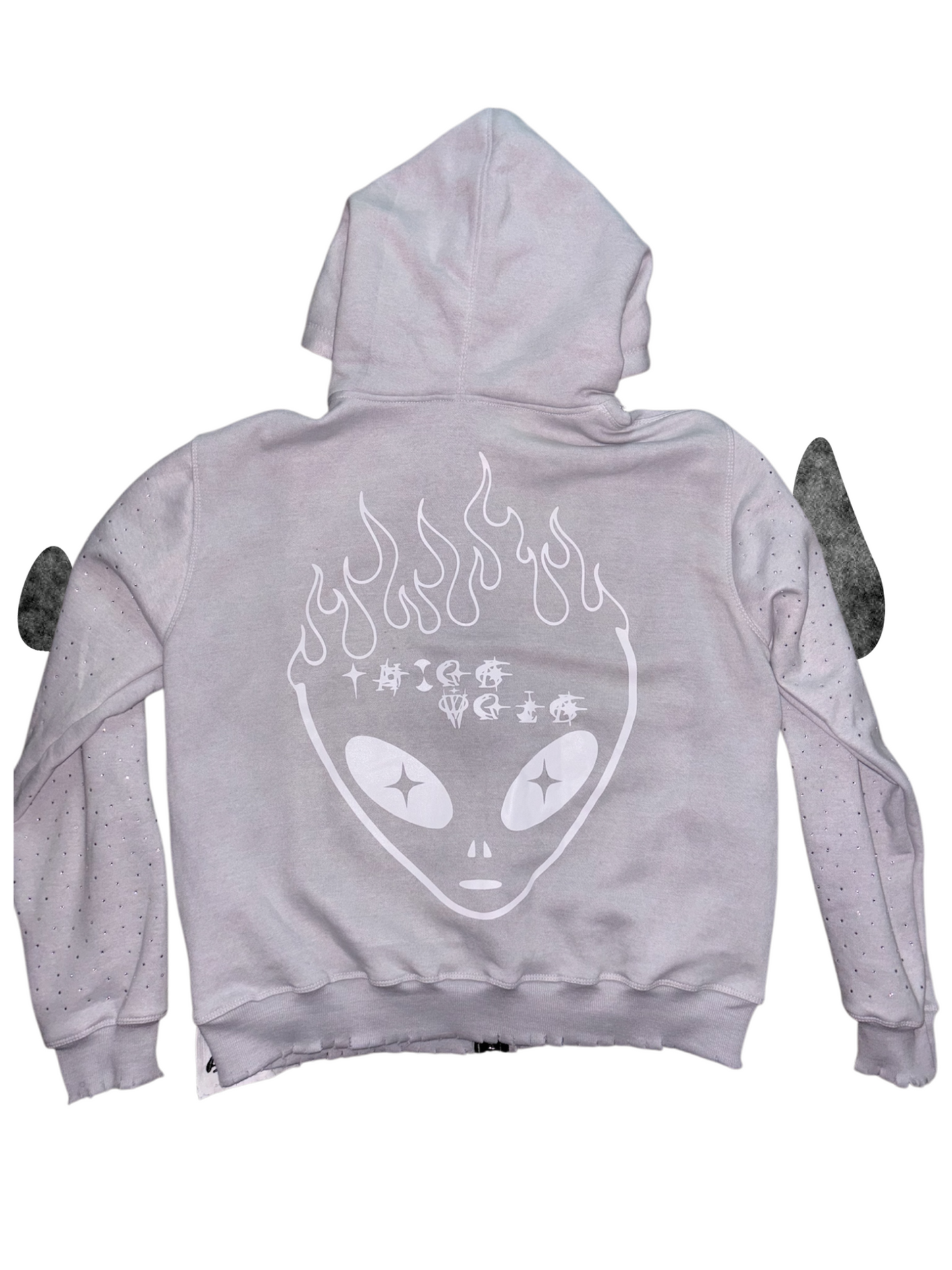 Grey “You’ve Been Marked” zip-up