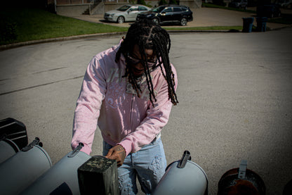 Pink “You’ve Been Marked” zip-up